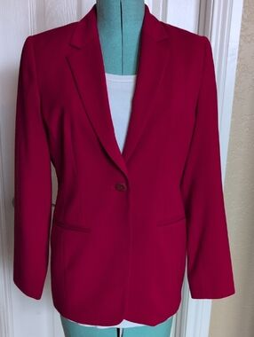 BOGO Amanda Smith Magenta Single-Button Blazer
